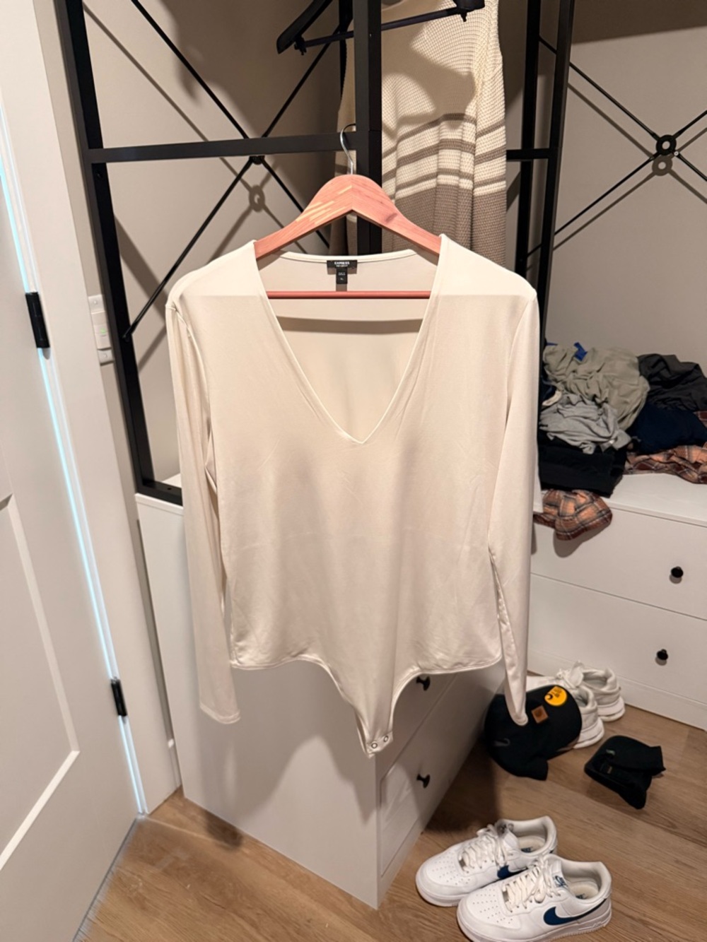 V-Neck Long Sleeve Bodysuit